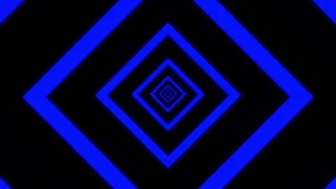 Aesthetic Abstract Loop Square Animation Blue Background Motion Design Video Stock Footage 292678984