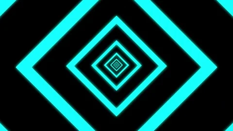 Aesthetic Abstract Loop Square Animation Blue Background Motion Design Video Stock Footage 292679016