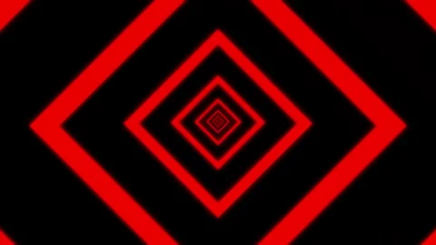 Aesthetic Abstract Loop Square Animation Red Background Motion Design Video Stock Footage 292679085