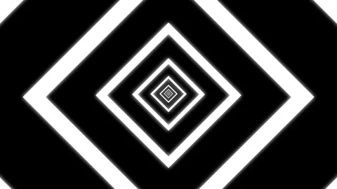 Aesthetic Abstract Loop Square Animation White Background Motion Design Video Stock Footage 292679095