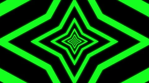 Aesthetic Abstract Loop Star Animation Green Background Motion Design Video Stock Footage 292678494