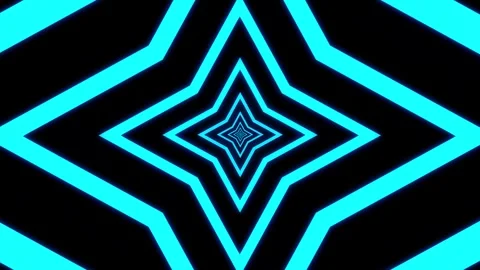 Aesthetic Abstract Loop Star Animation Blue Background Motion Design Video Stock Footage 292678500