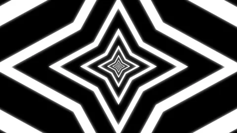 Aesthetic Abstract Loop Star Animation White Background Motion Design Video Stock Footage 292678568