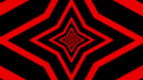 Aesthetic Abstract Loop Star Animation Red Background Motion Design Video Stock Footage 292678573