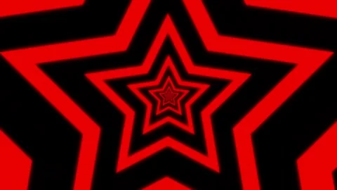 Aesthetic Abstract Loop Star Animation Red Background Motion Design Video Stock Footage 292678831