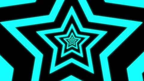Aesthetic Abstract Loop Star Animation Blue Background Motion Design Video Stock Footage 292678847