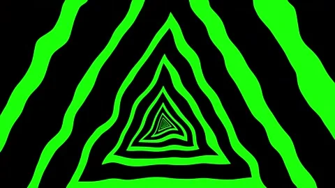 Aesthetic Abstract Loop Triangle Animation Green Background Motion Design Video Stock Footage 292438368
