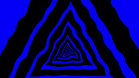 Aesthetic Abstract Loop Triangle Animation Blue Background Motion Design Video Stock Footage 292438369