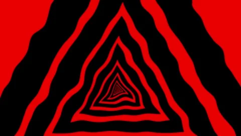 Aesthetic Abstract Loop Triangle Animation Red Background Motion Design Video Stock Footage 292438449