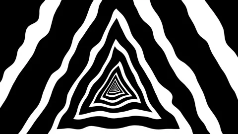 Aesthetic Abstract Loop Triangle Animation White Background Motion Design Video Stock Footage 292438455