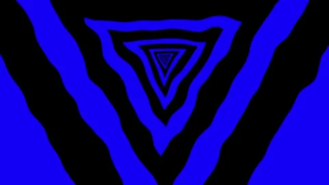 Aesthetic Abstract Loop Triangle Animation Blue Background Motion Design Video Stock Footage 292439270