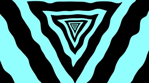 Aesthetic Abstract Loop Triangle Animation Blue Background Motion Design Video Stock Footage 292439307