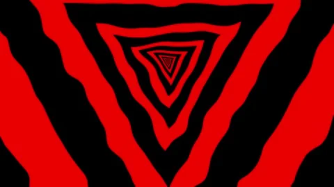Aesthetic Abstract Loop Triangle Animation Red Background Motion Design Video Stock Footage 292439335