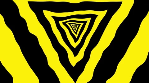 Aesthetic Abstract Loop Triangle Animation Yellow Background Motion Design Video Video stock 292439337