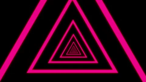Aesthetic Abstract Loop Triangle Animation Pink Background Motion Design Video Stock Footage 292678135