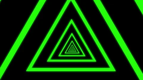 Aesthetic Abstract Loop Triangle Animation Green Background Motion Design Video Stock Footage 292678142