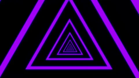 Aesthetic Abstract Loop Triangle Animation Purple Background Motion Design Video Stock Footage 292678205