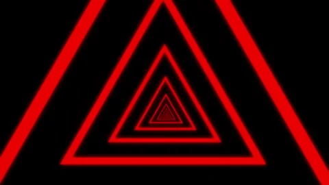 Aesthetic Abstract Loop Triangle Animation Red Background Motion Design Video Stock Footage 292678208