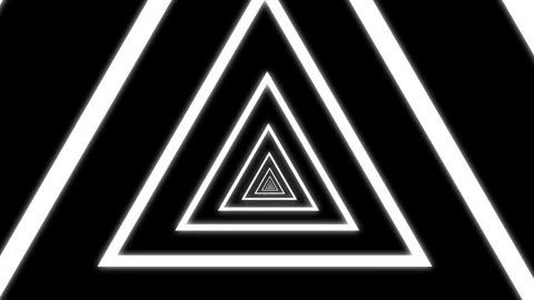 Aesthetic Abstract Loop Triangle Animation White Background Motion Design Video Stock Footage 292678210