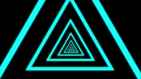 Aesthetic Abstract Loop Triangle Animation Blue Background Motion Design Video Stock Footage 292678239