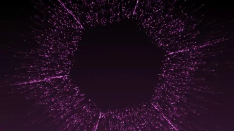 Aesthetic Abstract Moving Pink Dot Lines Background Animation Stock Footage 294605550