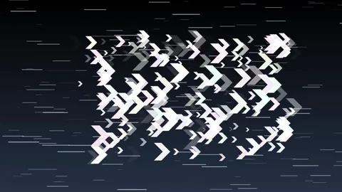 Aesthetic Abstract Moving White Arrows Background Animation Video stock 294605313