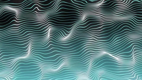 Aesthetic Abstract Wavy Lines Loop Blue Background Motion Design Video 4K HD Stock Footage 292457106