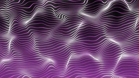 Aesthetic Abstract Wavy Lines Loop Purple Background Motion Design Video 4K HD Video stock 292457140