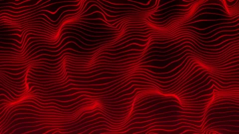 Aesthetic Abstract Wavy Lines Loop Red Background Motion Design Video 4K HD Stock Footage 292457145