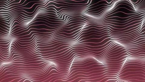 Aesthetic Abstract Wavy Lines Loop Red Background Motion Design Video 4K HD Stock Footage 292457148