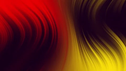 Aesthetic Abstract Wavy Lines Loop Red-Yellow Background Motion Design 4K HD Stock Footage 292581641