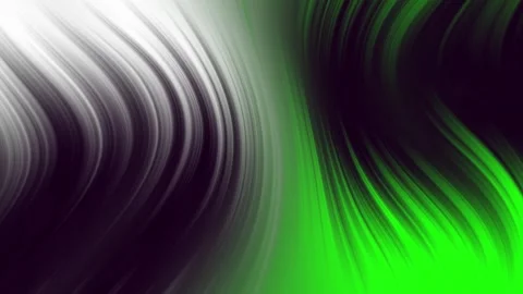 Aesthetic Abstract Wavy Lines Loop White-Green Background Motion Design 4K HD Stock Footage 292581730