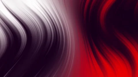 Aesthetic Abstract Wavy Lines Loop White-Red Background Motion Design 4K HD Stock Footage 292581738