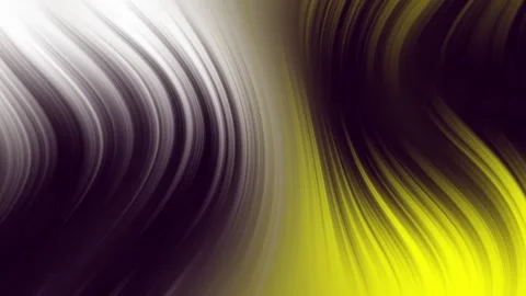 Aesthetic Abstract Wavy Lines Loop White-Yellow Background Motion Design 4K HD Stock Footage 292583944