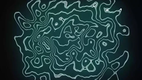 Aesthetic Abstract Wavy Lines Loop Blue Background Motion Design Video 4K HD Stock Footage 293557884
