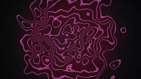 Aesthetic Abstract Wavy Lines Loop Pink Background Motion Design Video 4K HD Stock Footage 293557929