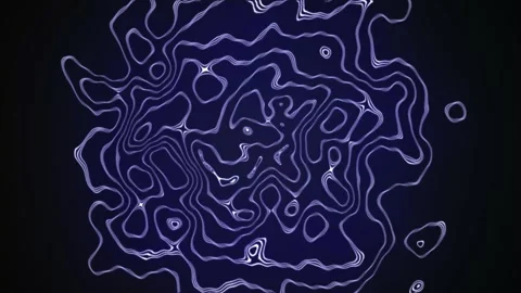 Aesthetic Abstract Wavy Lines Loop Blue Background Motion Design Video 4K HD Stock Footage 293557934