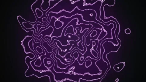 Aesthetic Abstract Wavy Lines Loop Purple Background Motion Design Video 4K HD Stock Footage 293558006
