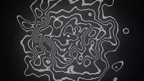Aesthetic Abstract Wavy Lines Loop White Background Motion Design Video 4K HD Stock Footage 293558025