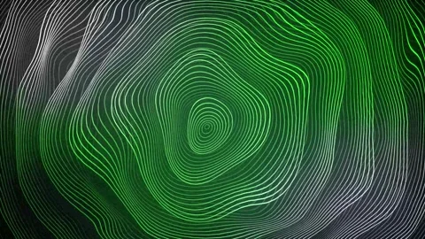 Aesthetic Abstract Wavy Lines Loop Green Background Motion Design Video 4K HD Stock Footage 293566900