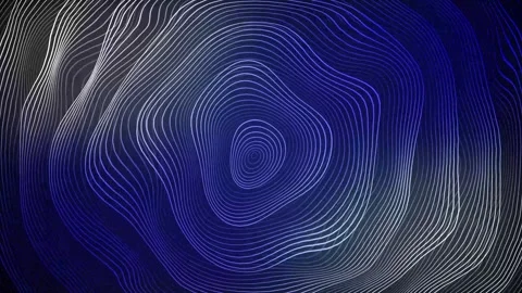 Aesthetic Abstract Wavy Lines Loop Blue Background Motion Design Video 4K HD Video stock 293566929