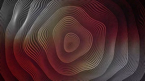 Aesthetic Abstract Wavy Lines Loop Orange Background Motion Design Video 4K HD Stock Footage 293566930
