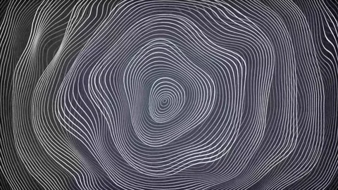 Aesthetic Abstract Wavy Lines Loop White Background Motion Design Video 4K HD Stock Footage 293567013