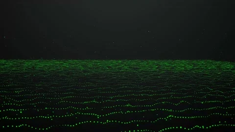 Aesthetic Abstract Wavy Lines Loop Green Background Motion Design Video 4K HD Stock Footage 293948115