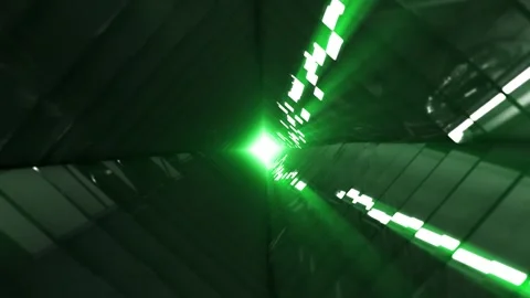 Aesthetic Abstract Wavy Tunnel Loop Green Background Motion Design Video 4K HD Video stock 293922573
