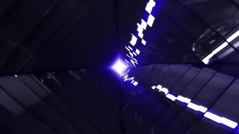 Aesthetic Abstract Wavy Tunnel Loop Blue Background Motion Design Video 4K HD Stock Footage 293922584
