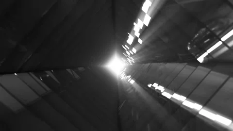 Aesthetic Abstract Wavy Tunnel Loop White Background Motion Design Video 4K HD Stock Footage 293922850
