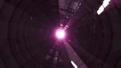 Aesthetic Abstract Wavy Tunnel Loop Pink Background Motion Design Video 4K HD Video stock 293931946