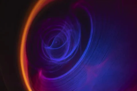 Aesthetic background with abstract neon led light effect Stock Illustration