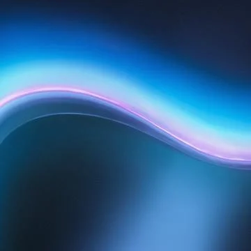 Aesthetic background with gradient neon led light effect Stockillustratie